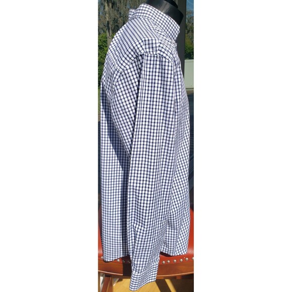 Vantage US Open Shirt Men's Large Gingham Button Down Tennis Checkered Long Slve - Picture 9 of 14